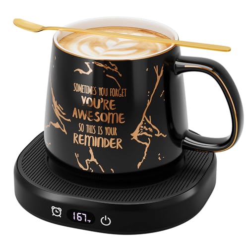 Electric Cup Warmer with Mug Set, 4-Temperature Setting F951571