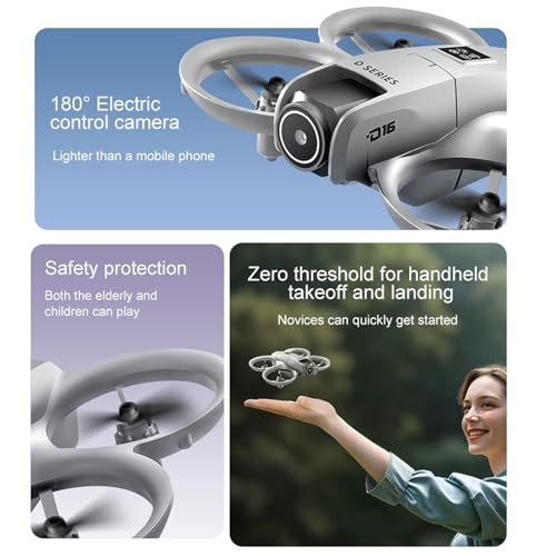 Black Mini HD FPV Drone with Camera 1080P, 2 Batteries Z279947