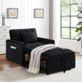 Grey Velvet Convertible Sleeper Sofa Bed L4169