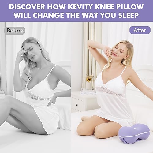 Grey Large Memory Foam Knee Pillow with Washable Cooling Cover S948131