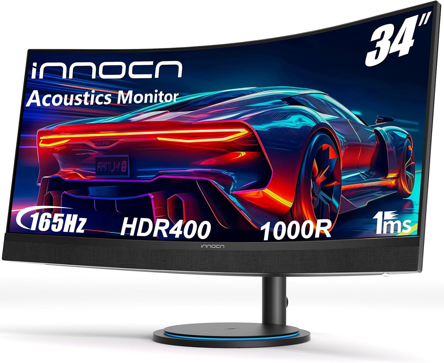 34" Curved Ultrawide Gaming Monitor 3440 x 1440p 165Hz Black P34512