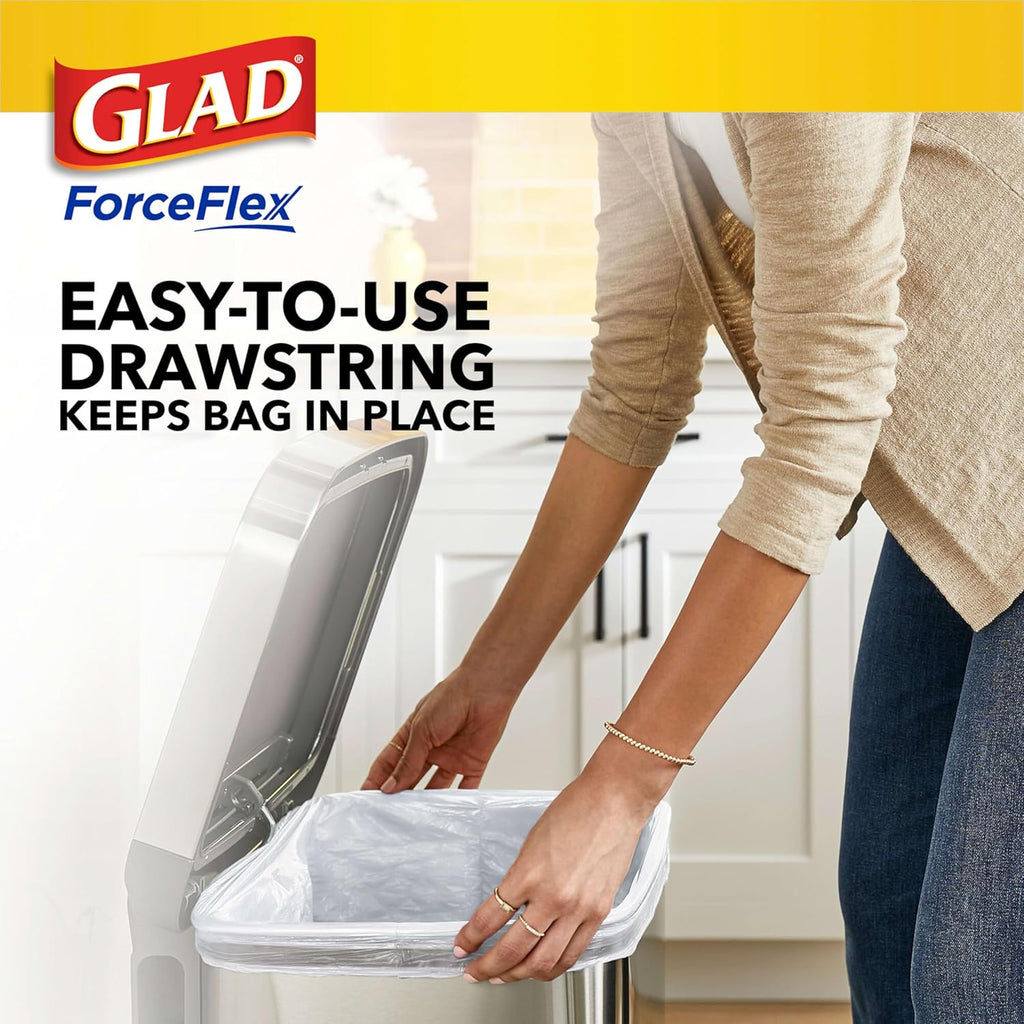 13 Gal Tall Kitchen Drawstring Garbage Bags, 110 Ct X5625