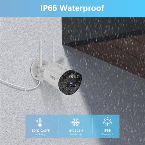5MP Outdoor Wireless Security Camera System A1863