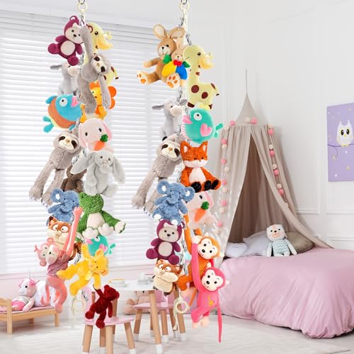 Stuffed Animal Storage Chain with 40pcs Metal Clips Y831