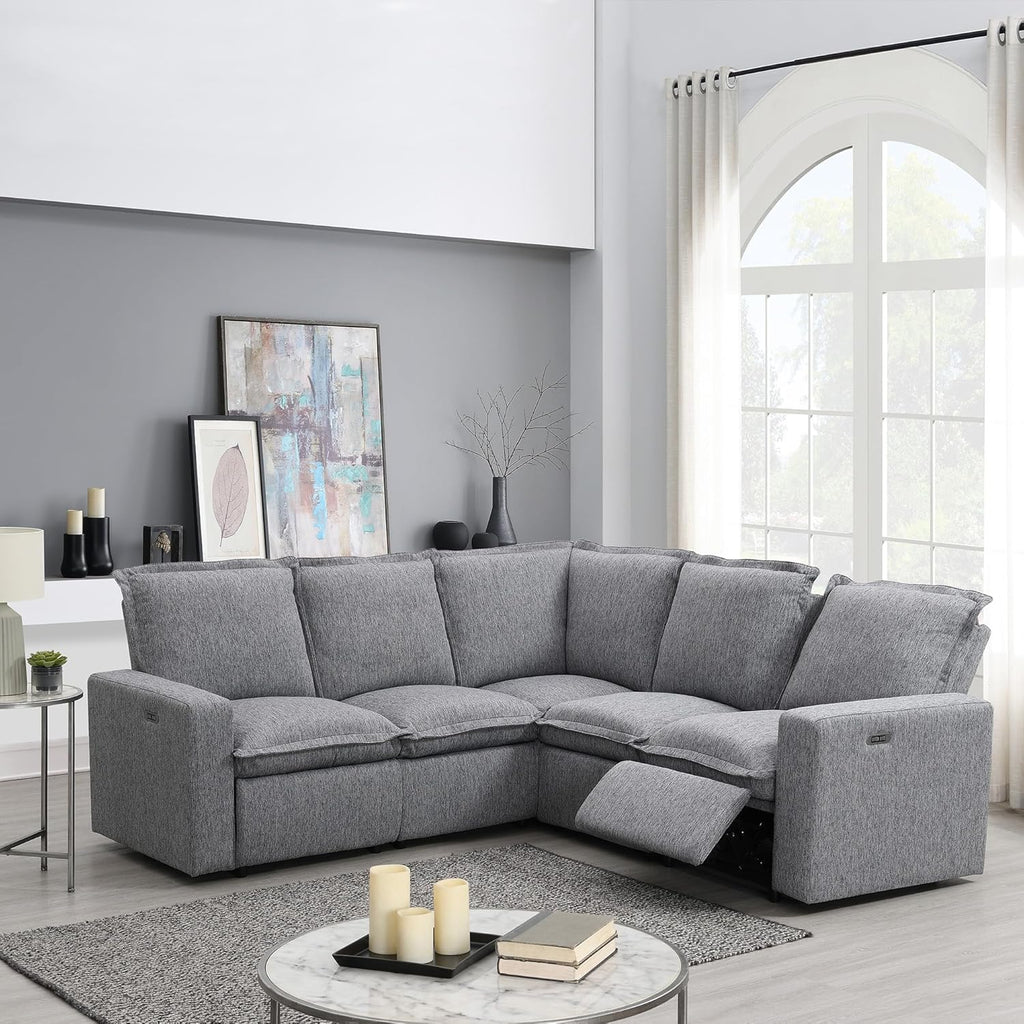 Modular Sectional Sofa with Power Recliner and USB Port Z74818