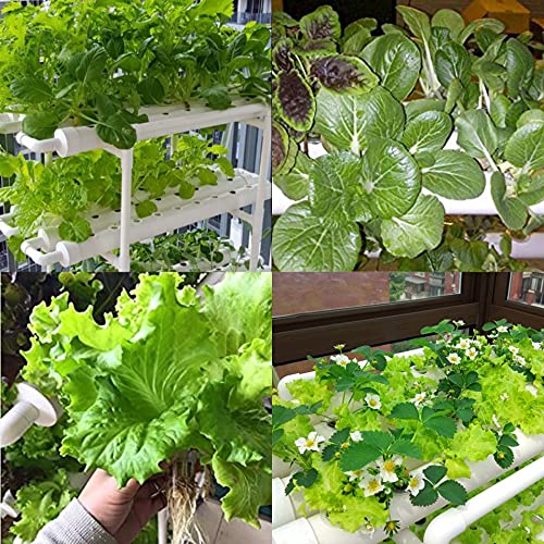 108 Plant Sites 3 Layers Food-Grade PVC-U Pipes Hydroponic Grow Kit F77341