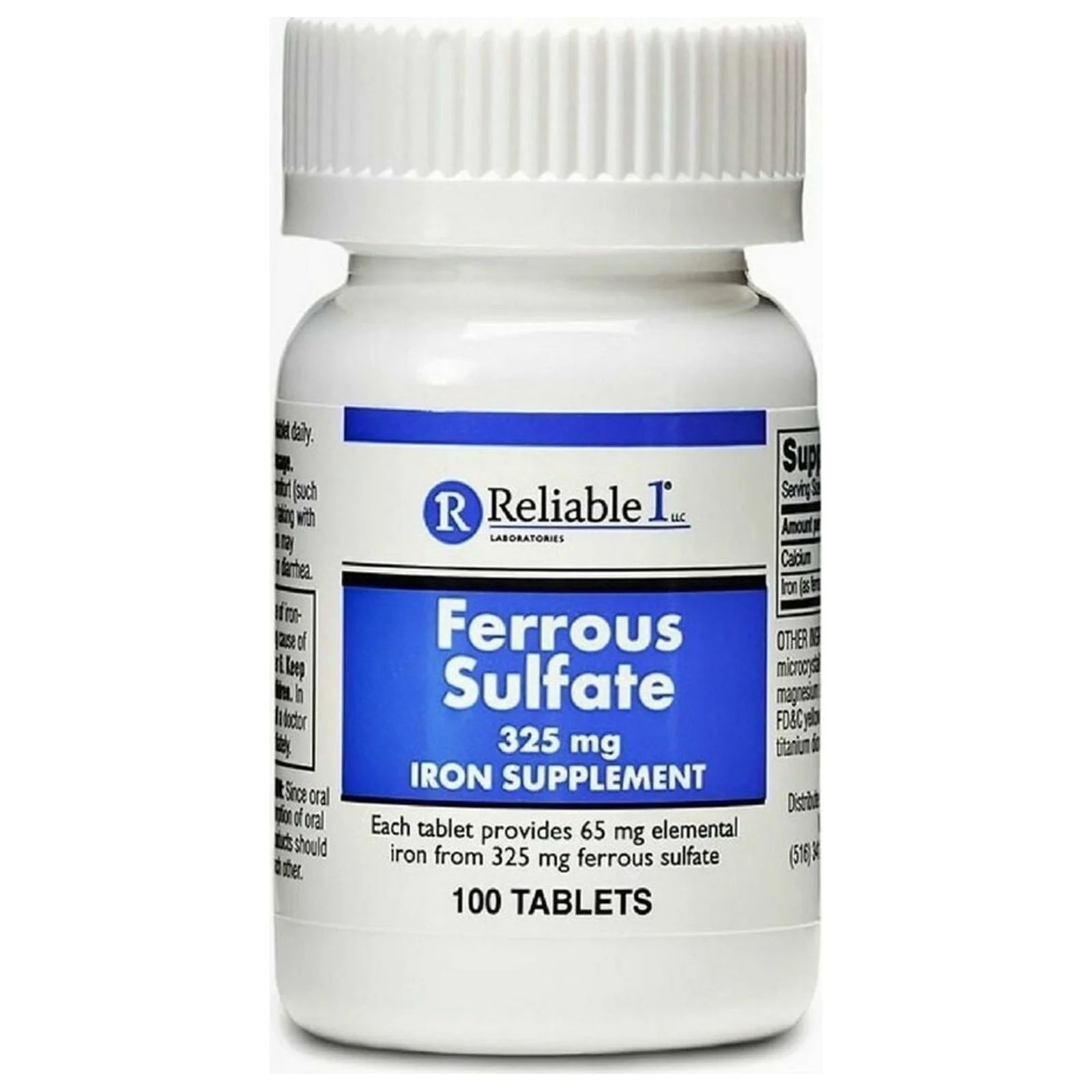 100 Tablets Ferrous Sulfate Iron 325 mg F966938