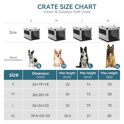 26 Inch Indoor Dog Crate with Fabric Cover I5750