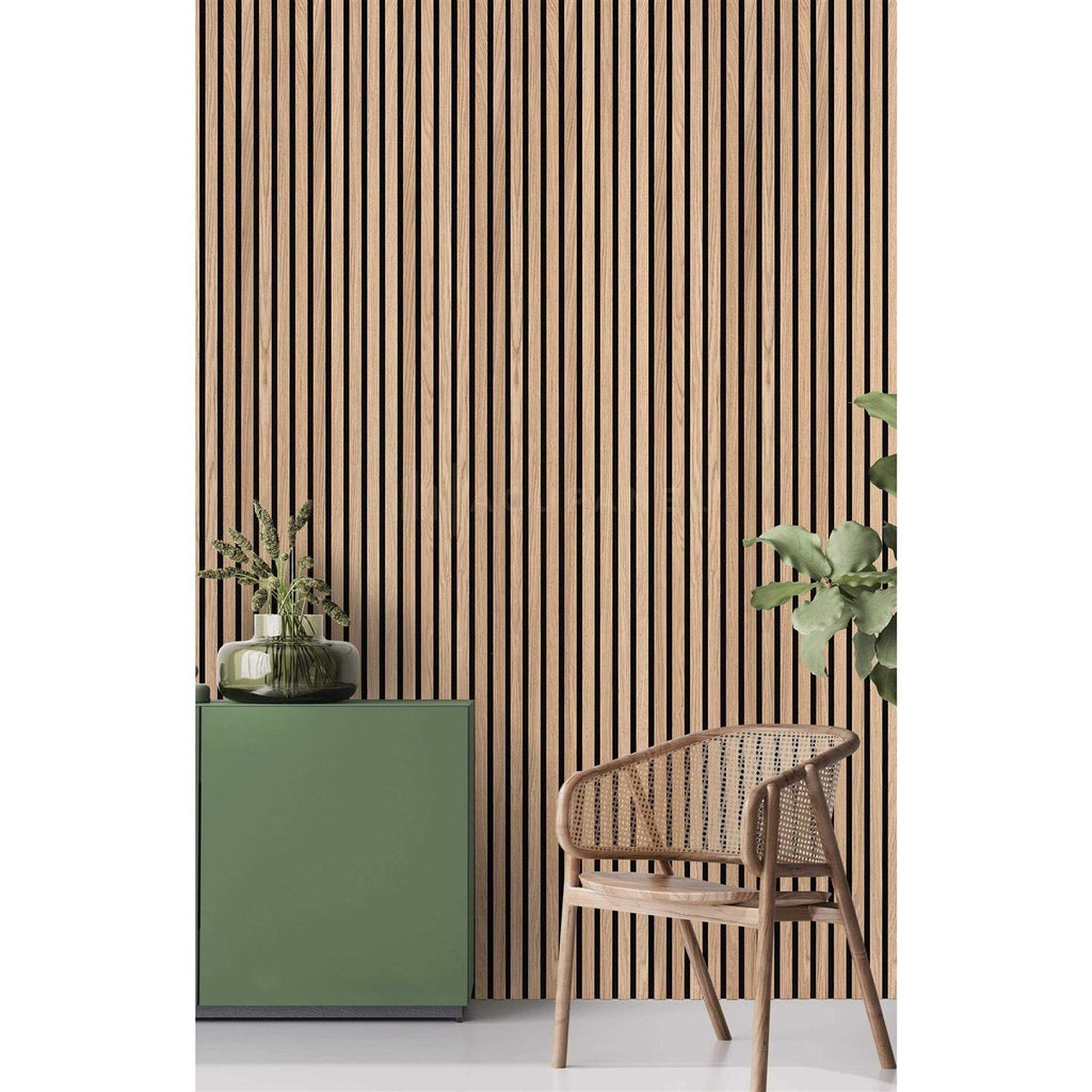 Oak Acoustic Slat Wood Wall Panels V69159