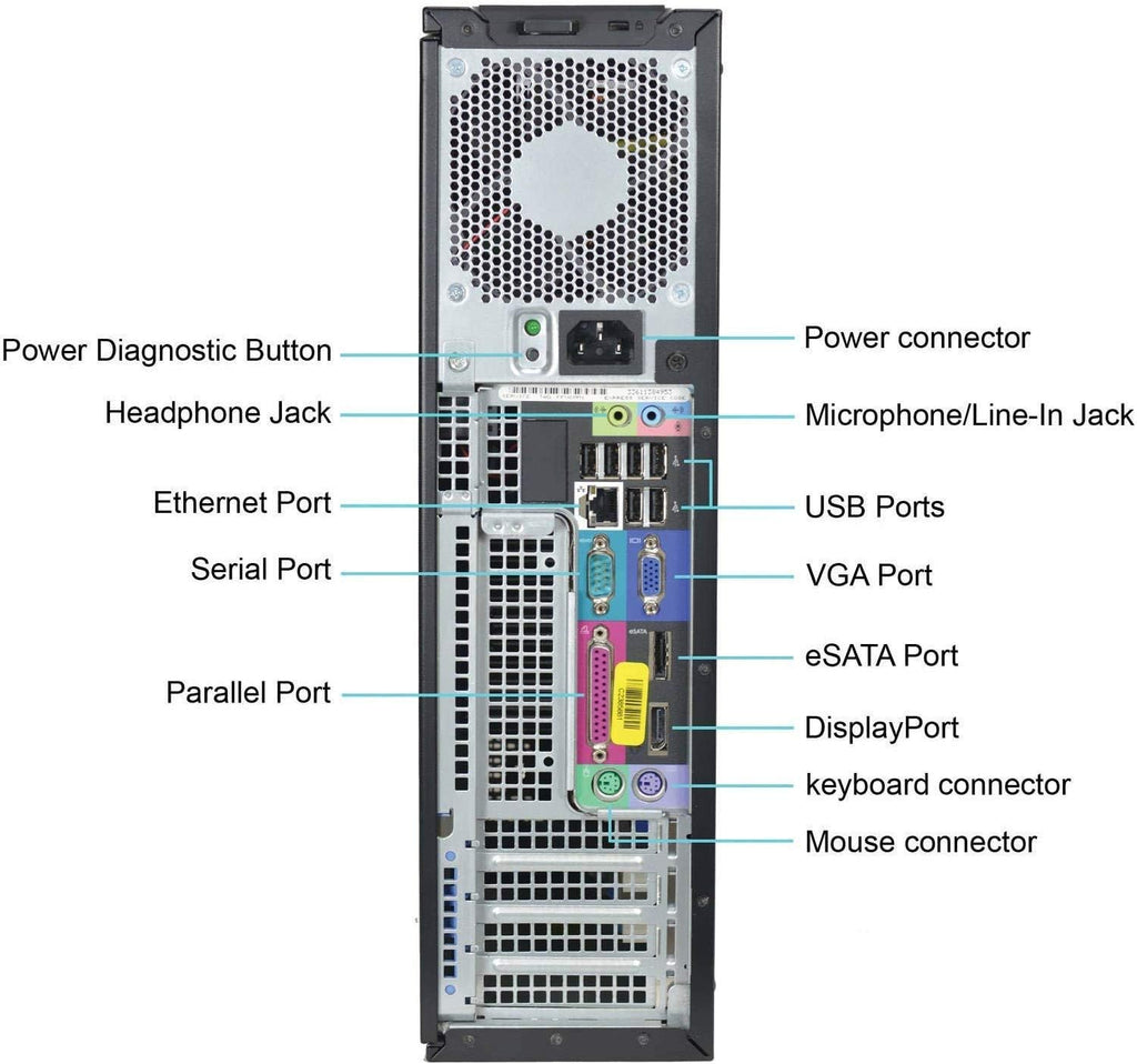 Intel Core i5-650 3.2GHz 8GB DDR3 RAM 128GB SSD DVD Windows 10 Professional Desktop Computer C9523