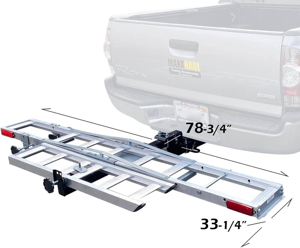 Aluminum Motorcycle Dirt Bike Carrier with Ramp 400 Lbs Capacity A333219