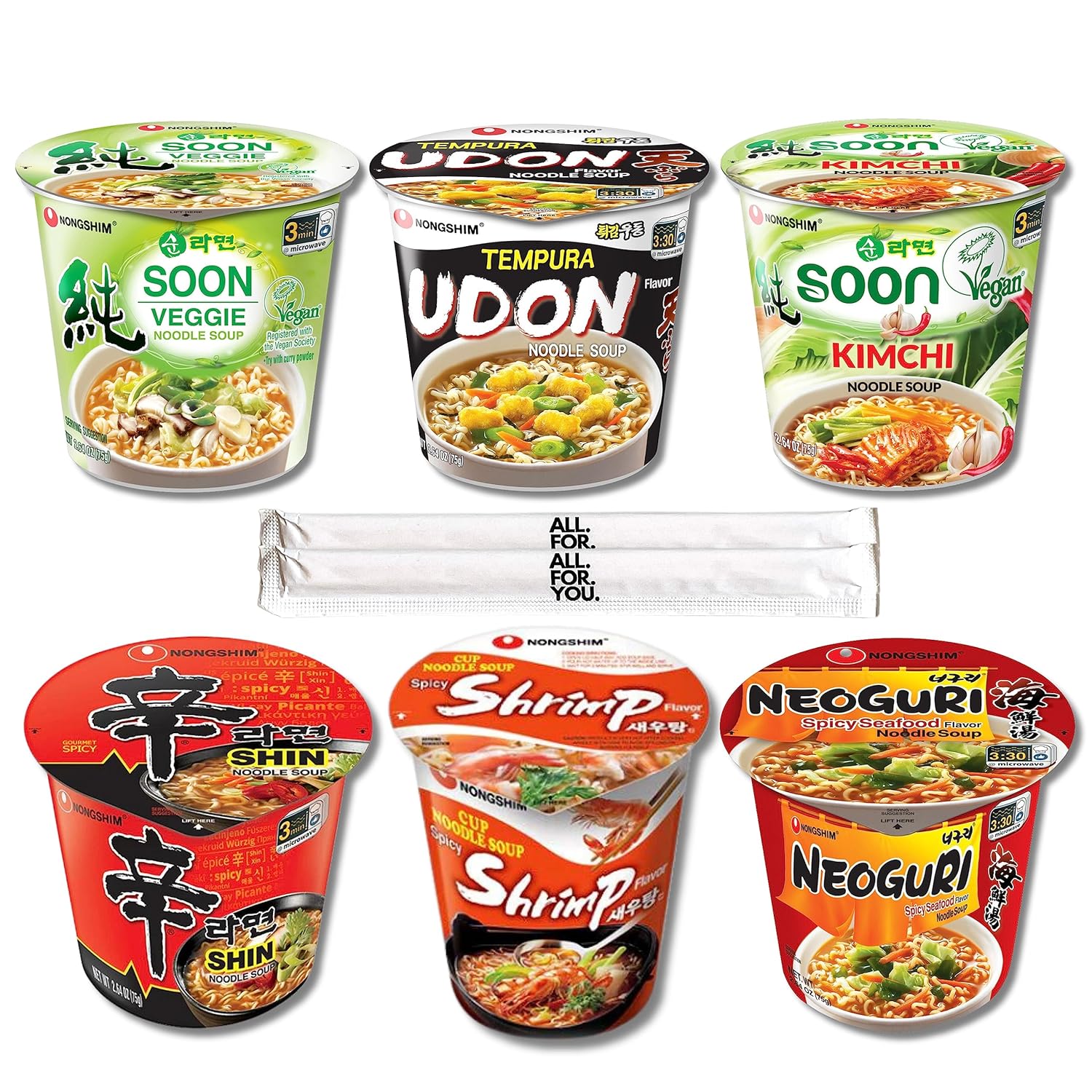 6 Flavor Variety Cup Noodle Combo 6 pack Y165392