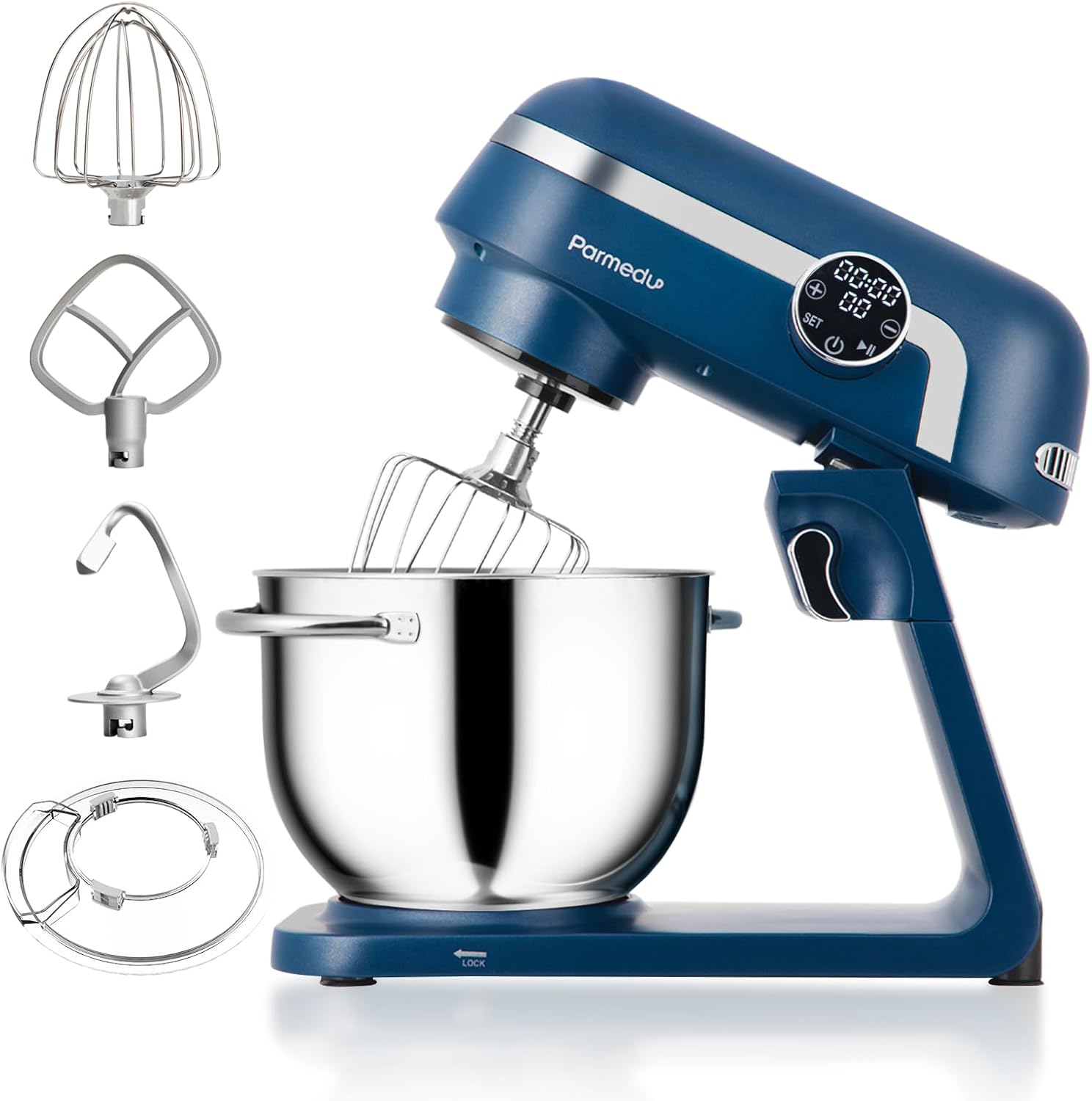6.5 Quart 600W 10-Speed Tilt-Head Stand Mixer with Stainless Steel Bowl E708947