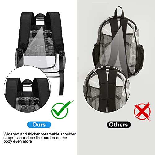 Clear Backpack Heavy Duty Transparent Y343