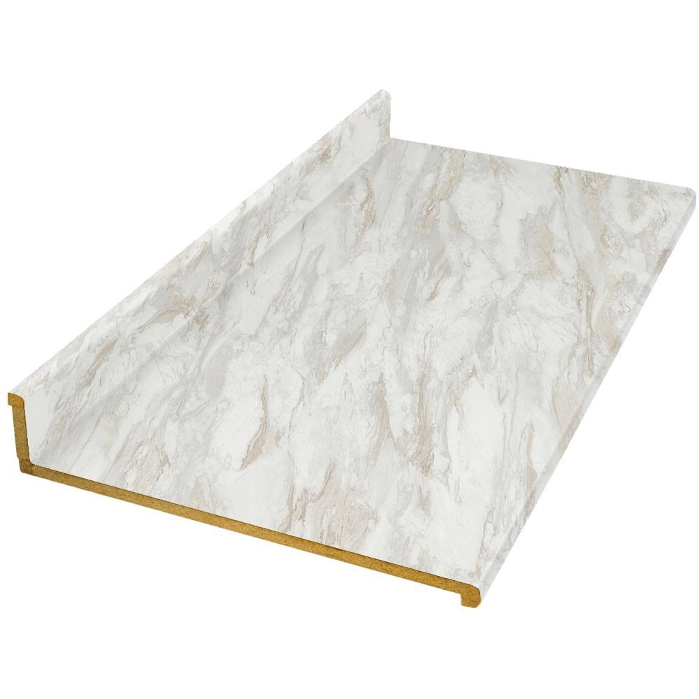 8 ft. White Laminate Countertop H1080