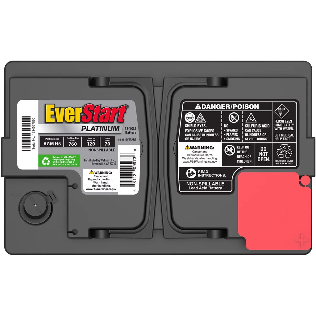 Group Size H6 12 Volt 760 CCA AGM Automotive Battery M15368