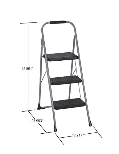 Gray Steel Step Stool B8859