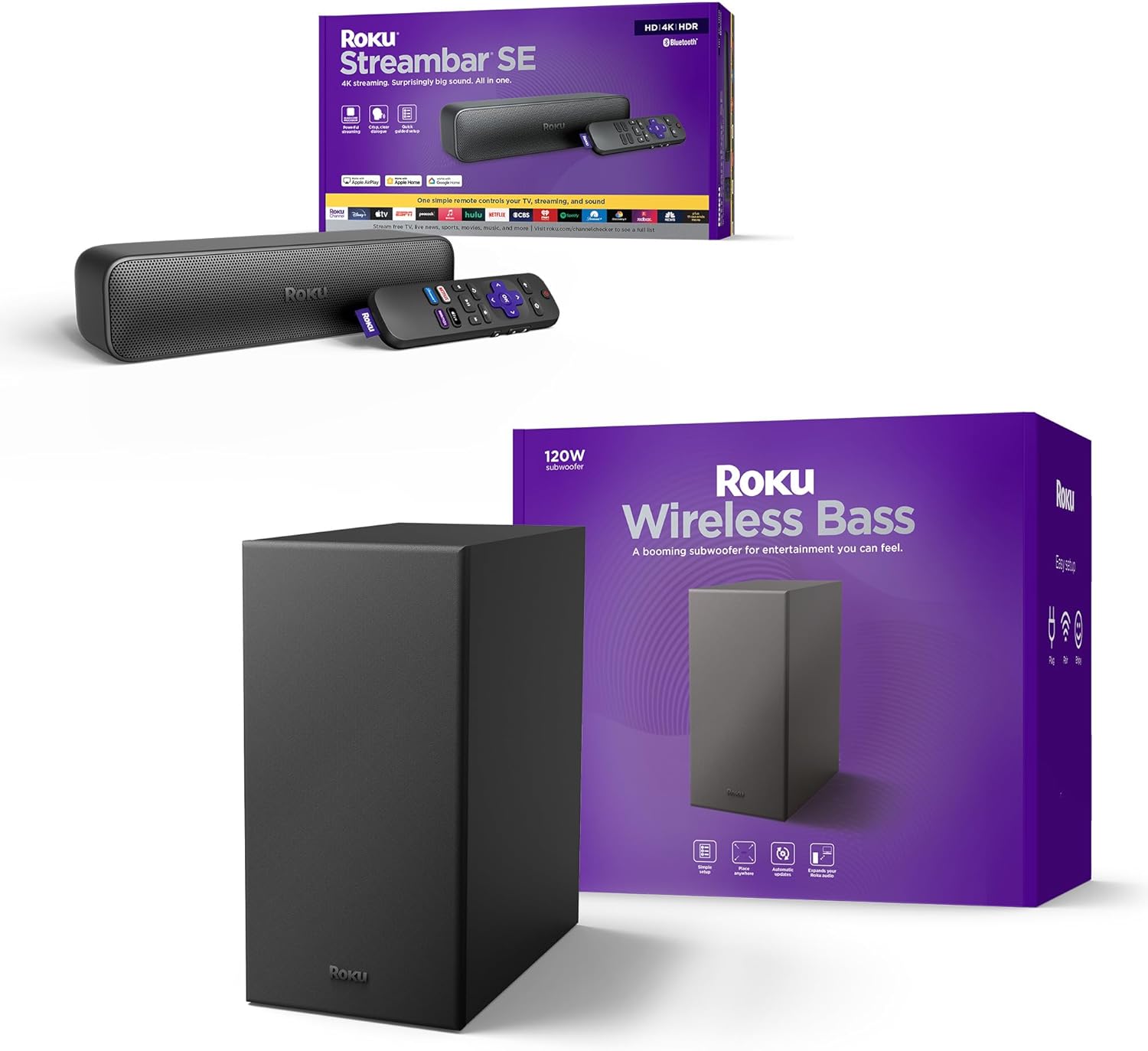 4K HDR Streambar & Wireless Bass Bundle R17434