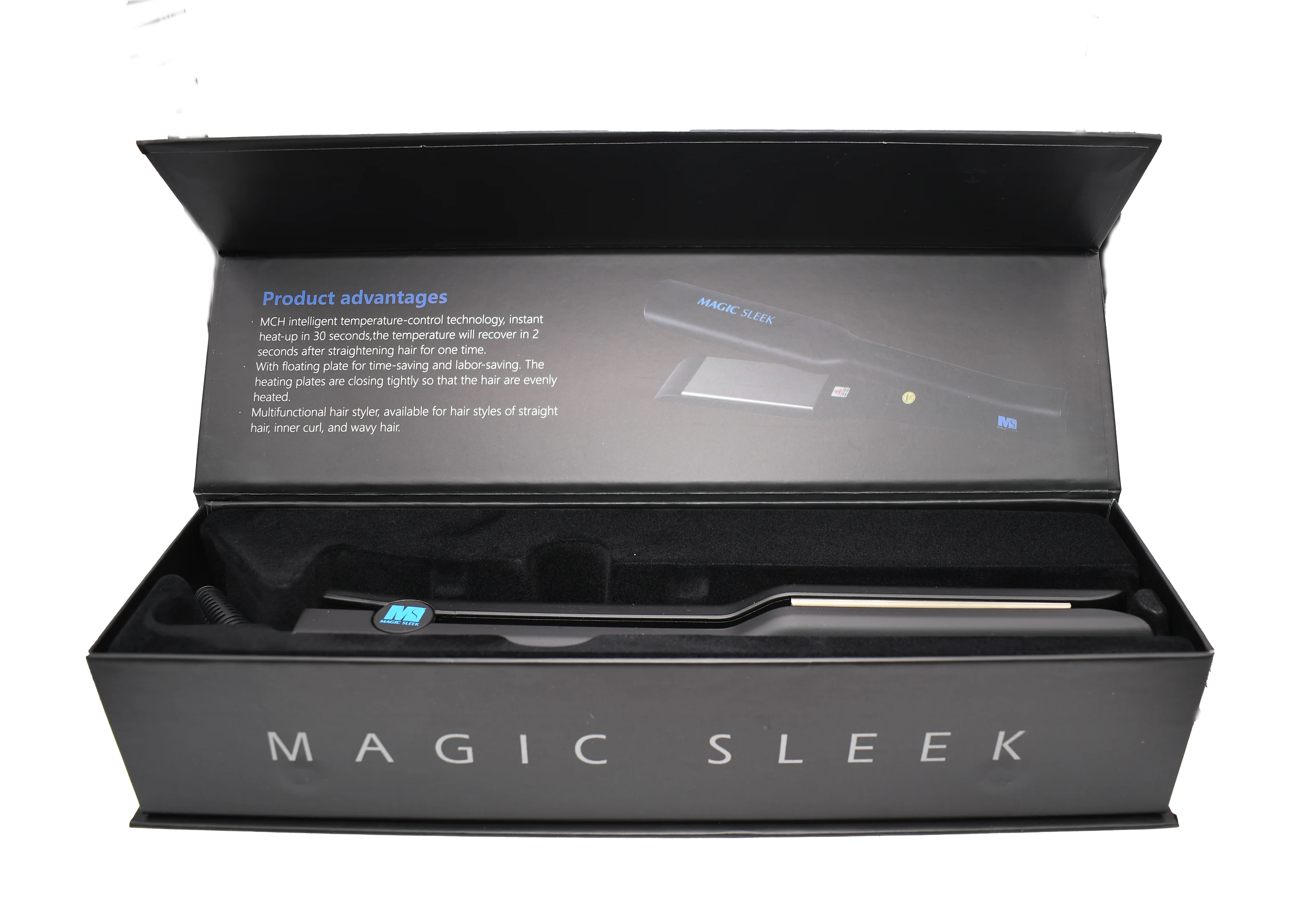 1.75 Inch Titanium Flat Iron Hair Straightener V895303