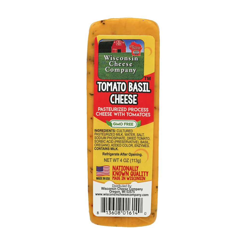 Specialty Cheese & Sausage Gift Basket with Gouda, Swiss, Smoked Cheddar, Salami Cheddar & Tomato Basil I5438