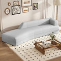 Grey Curved Chaise Lounge Sofa K66667