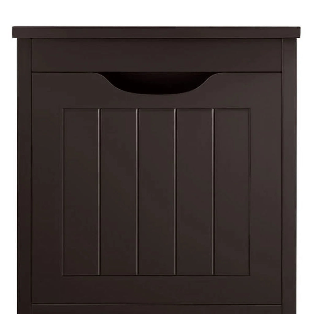 Espresso Wooden Bathroom Floor Cabinet with 2 Drawers and 1 Shelf Y180398