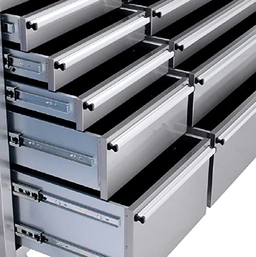72-inch Tool Chest with 15 Drawers and Wheels, Rolling Tool Box with Wood Top N2256