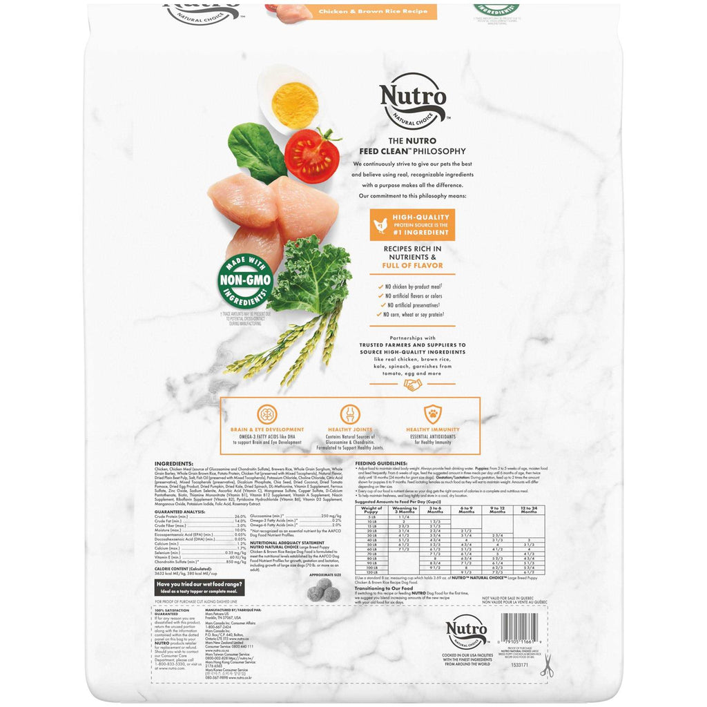 Chicken & Brown Rice Large Breed Puppy Dry Dog Food I94671