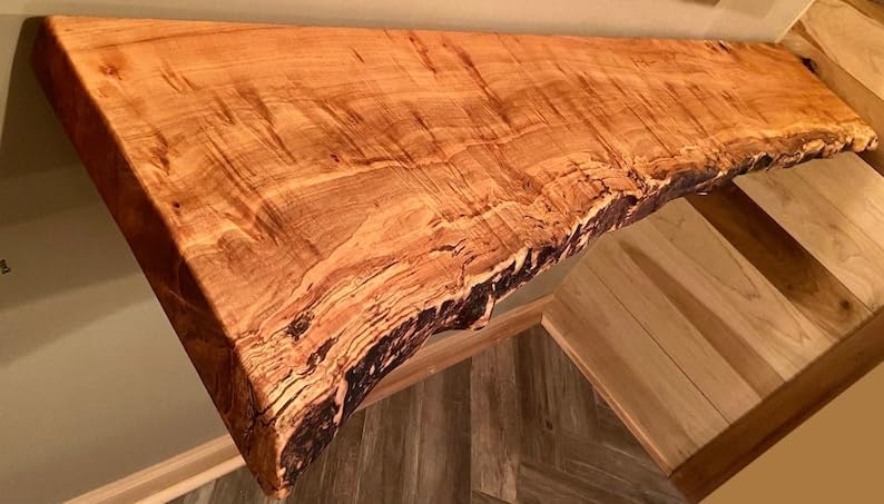 Live Edge Spalted Maple Floating Shelves N903255