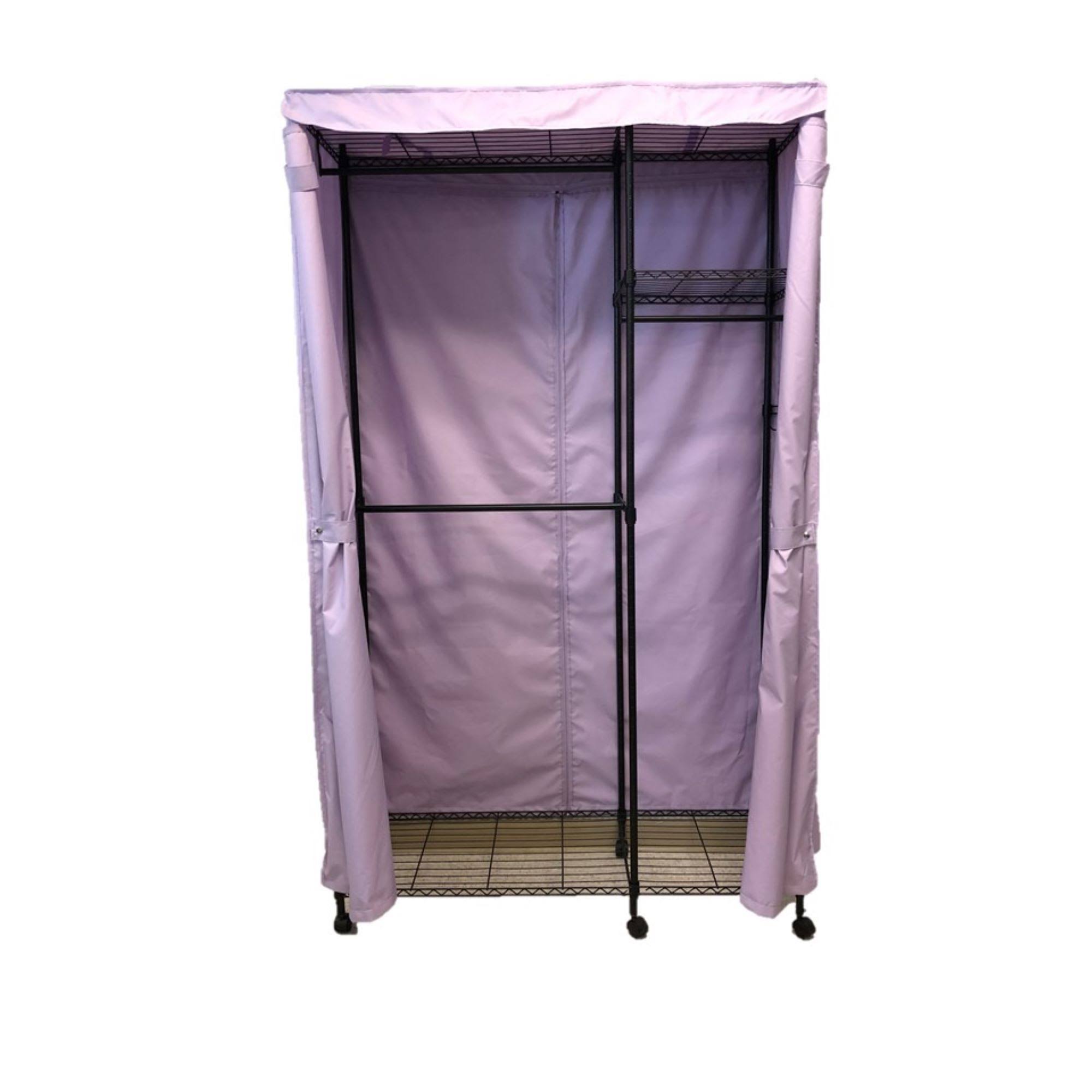Portable Garment Rack Closet Fabric Cover X6847