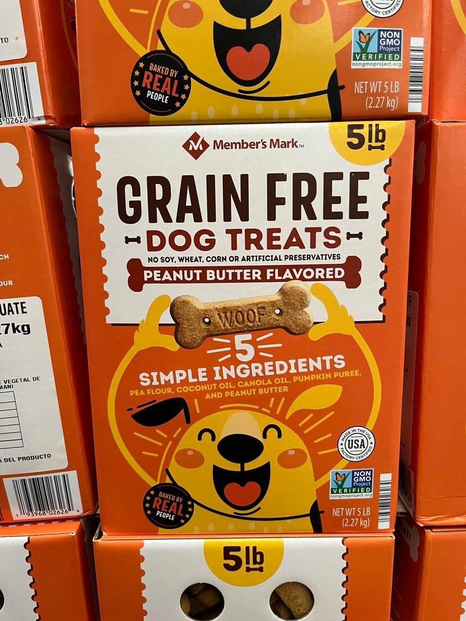 Grain Free Peanut Butter Flavored Dog Treats 5 Pound N6367