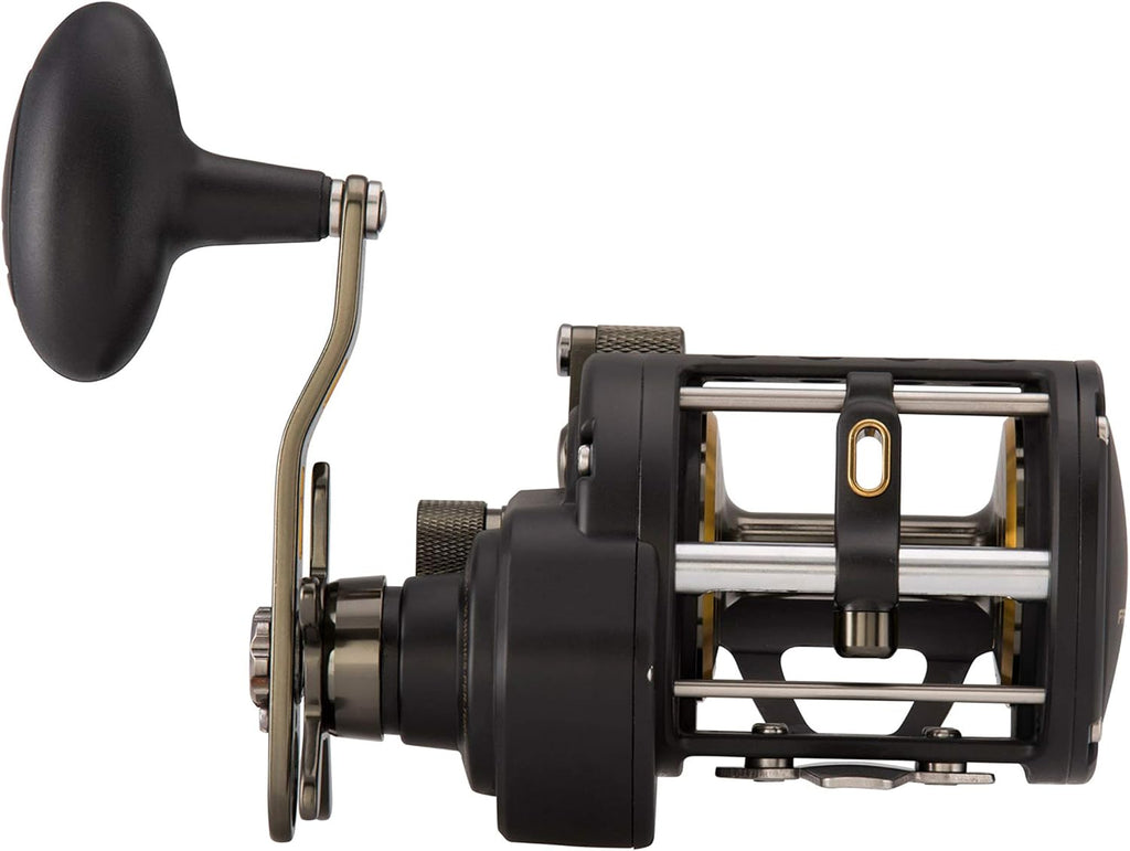 Black Gold Saltwater Casting Reel, 5.1 Gear Ratio, 30 lb Max Drag Q874475