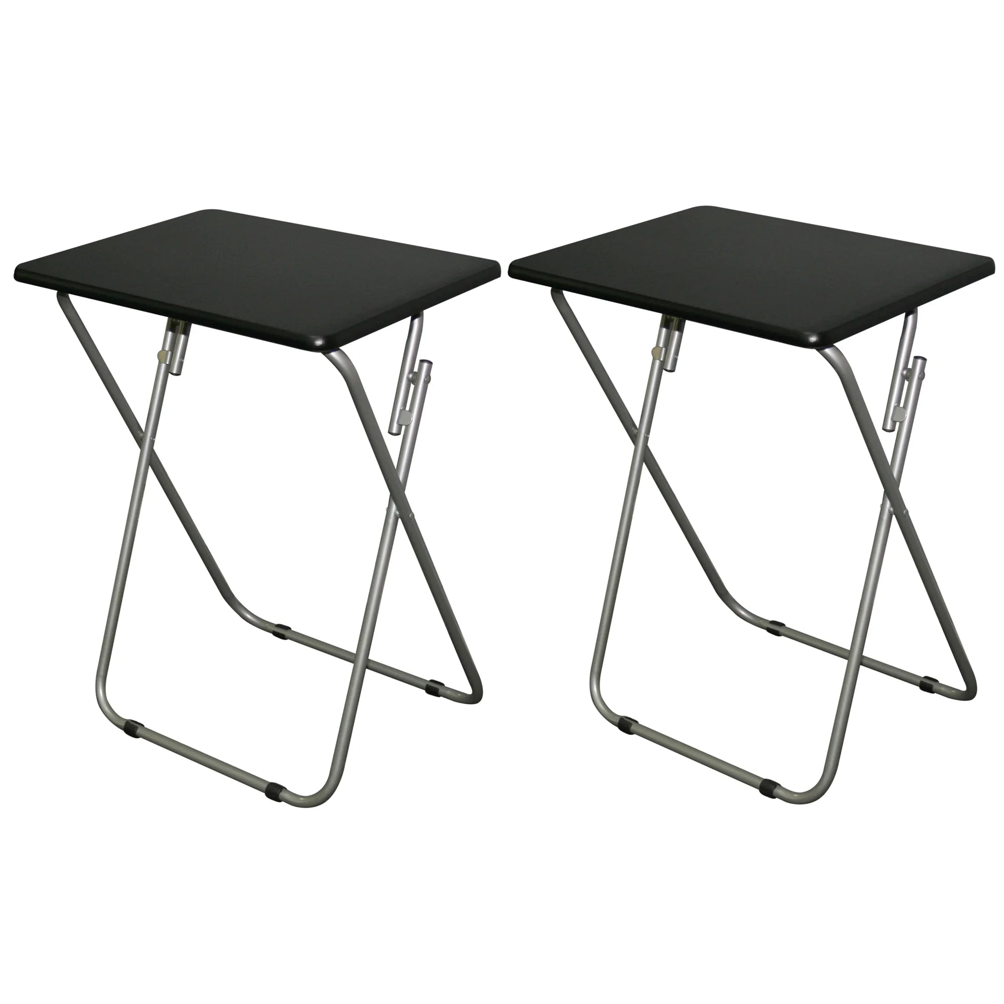 Black Set of 2 Folding TV Tray Tables K753