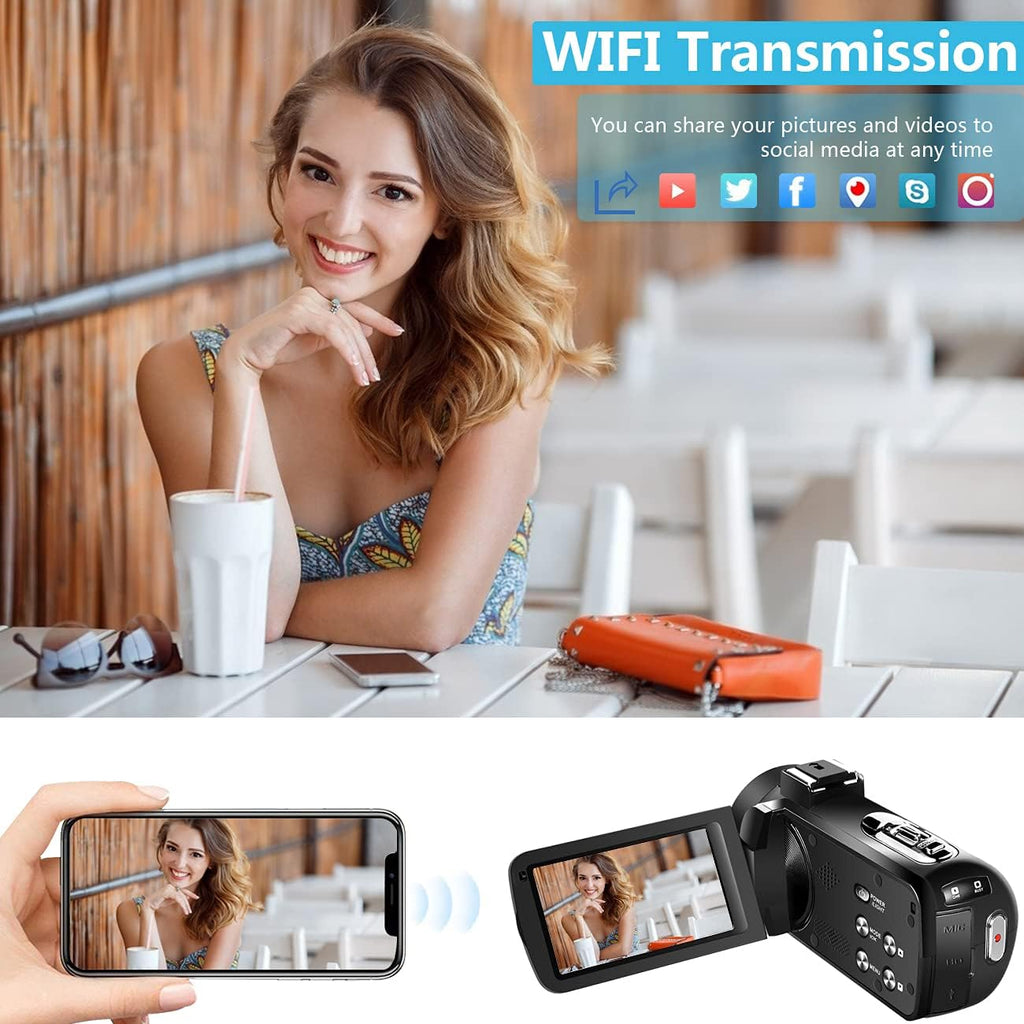 4K 56MP 18X Zoom Digital Video Camera with Touch Screen W921