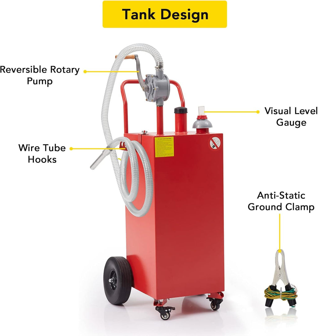 30 Gallon Portable Fuel Tank with Pump J70551