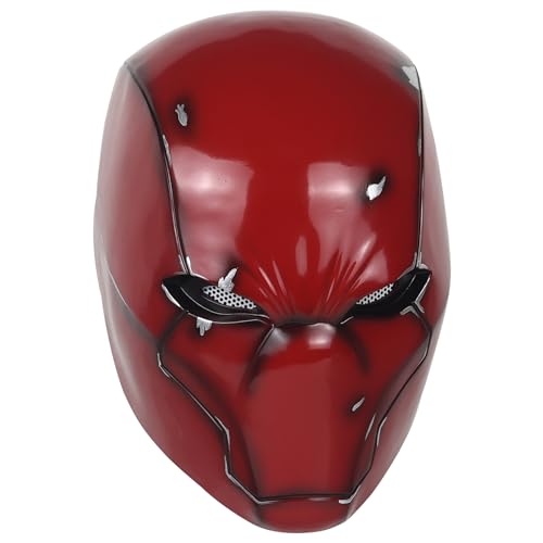 Metallic Effect Red Hood Mask Deluxe Cosplay Prop H564759