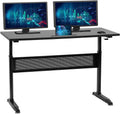 Black 48inches Height Adjustable Standing Desk E261132