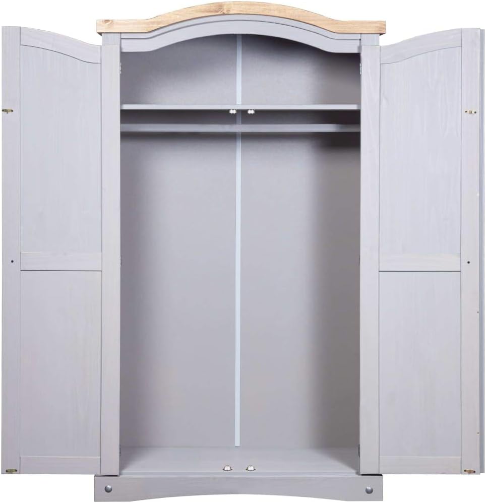 Grey 2 Doors Wardrobe E663