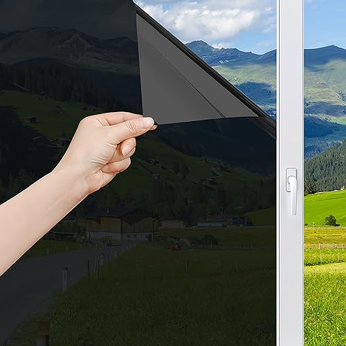 Diamond Black Silver One Way Window Film, 29.5 inch x 6.5 feet C950025