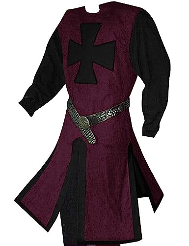 Mens Medieval Knight Tunic with Cross D1304
