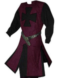 Mens Medieval Knight Tunic with Cross D1304