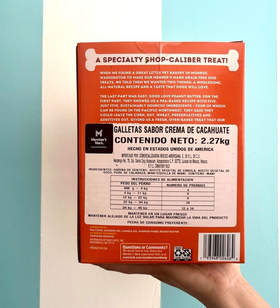 Grain Free Peanut Butter Flavored Dog Treats 5 Pound N6367
