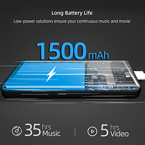 Black 4" Touch Screen MP3 Player with Bluetooth and WiFi V432