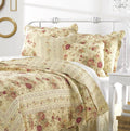 5Pc King/Cal King Bedding Quilt Set with Bed Sheet Grippers Straps J21257