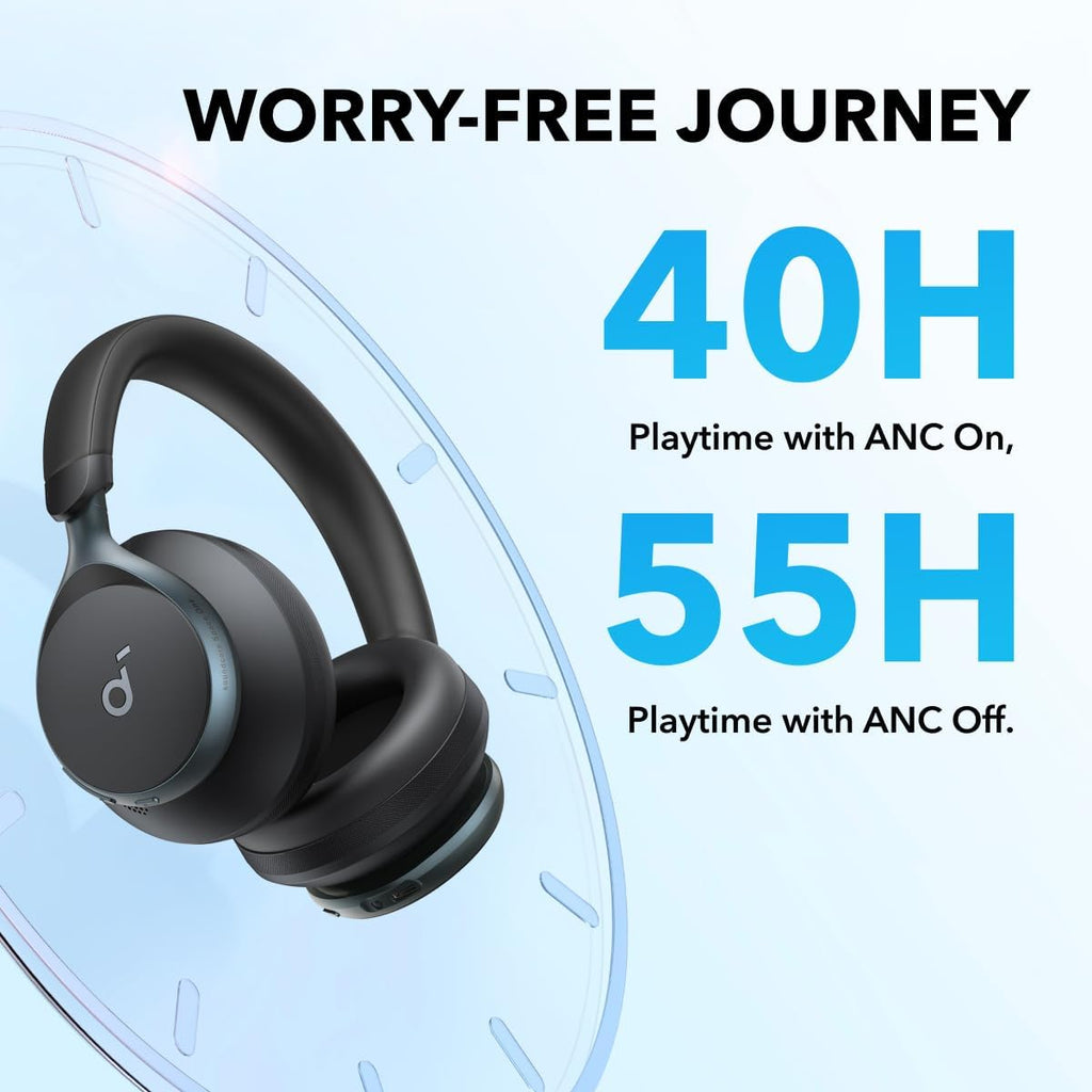 Active Noise Cancelling Headphones with Case, 40H ANC Playtime B948121