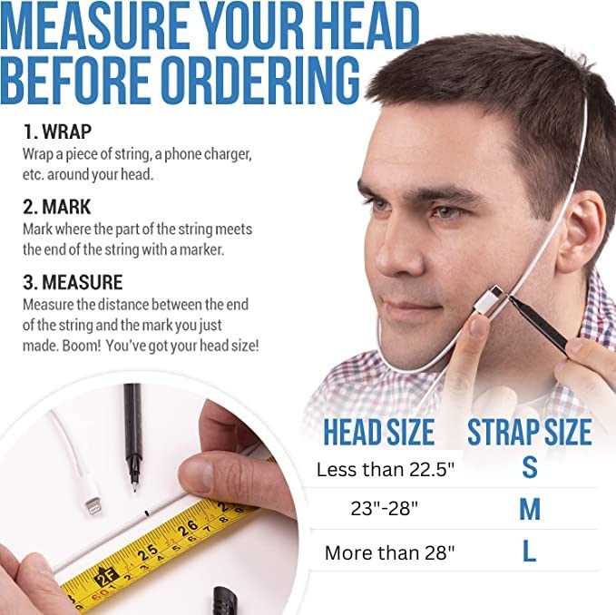Anti Snoring Chin Strap, Large, Adjustable A9558