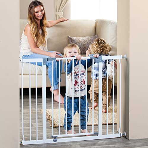 White Extra-Wide Baby Safety Gate K8534