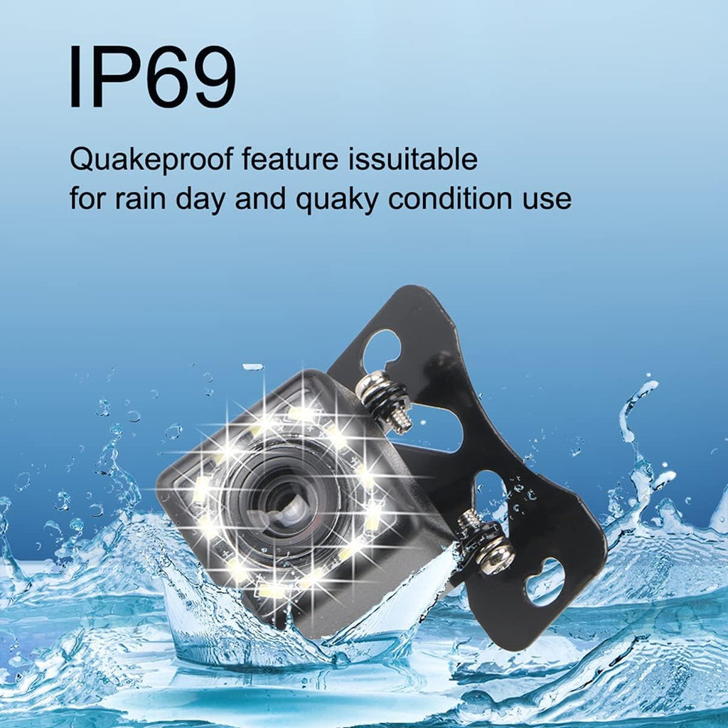 Wireless Backup Camera 4.3 Inch Rear View Camera FHD 1080P Waterproof Reversing Camera W2468