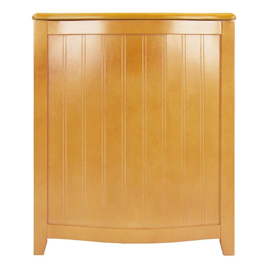 Natural Finished Wood Laundry Hamper with Interior Bag W2731