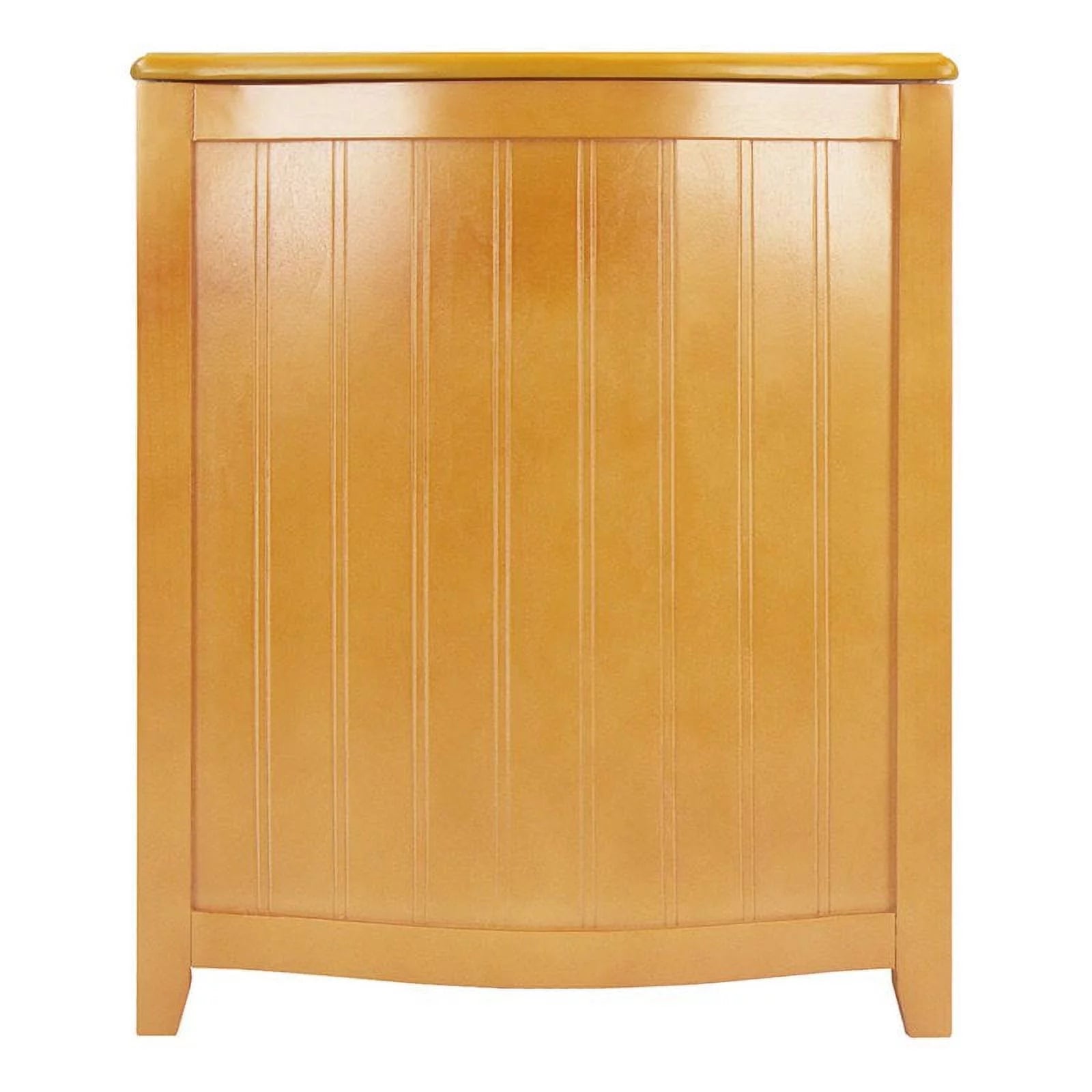 Natural Finished Wood Laundry Hamper with Interior Bag W2731